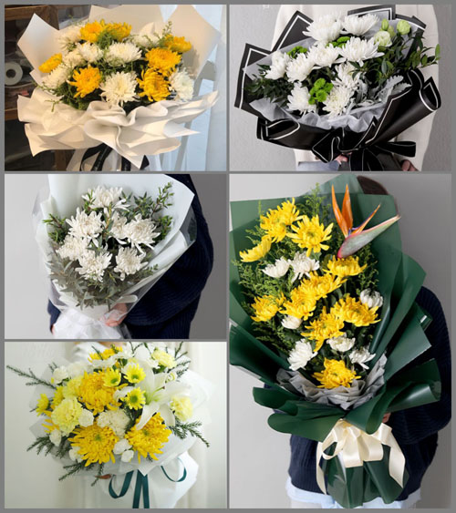 浙江省丽水龙泉市上垟镇白事花束代送